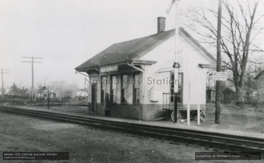Postcard: West Falmouth, Massachusetts. Railroad Station